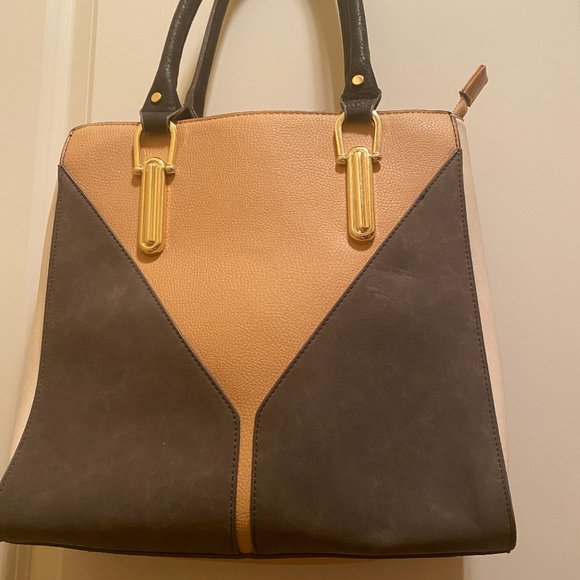 Grey & Beige Bag - Picture 1 of 3